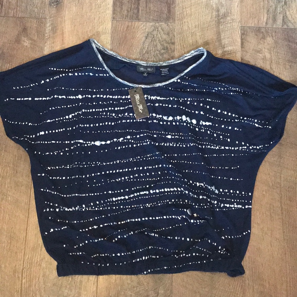 NWT!! Miss Me Cold Shoulder Top